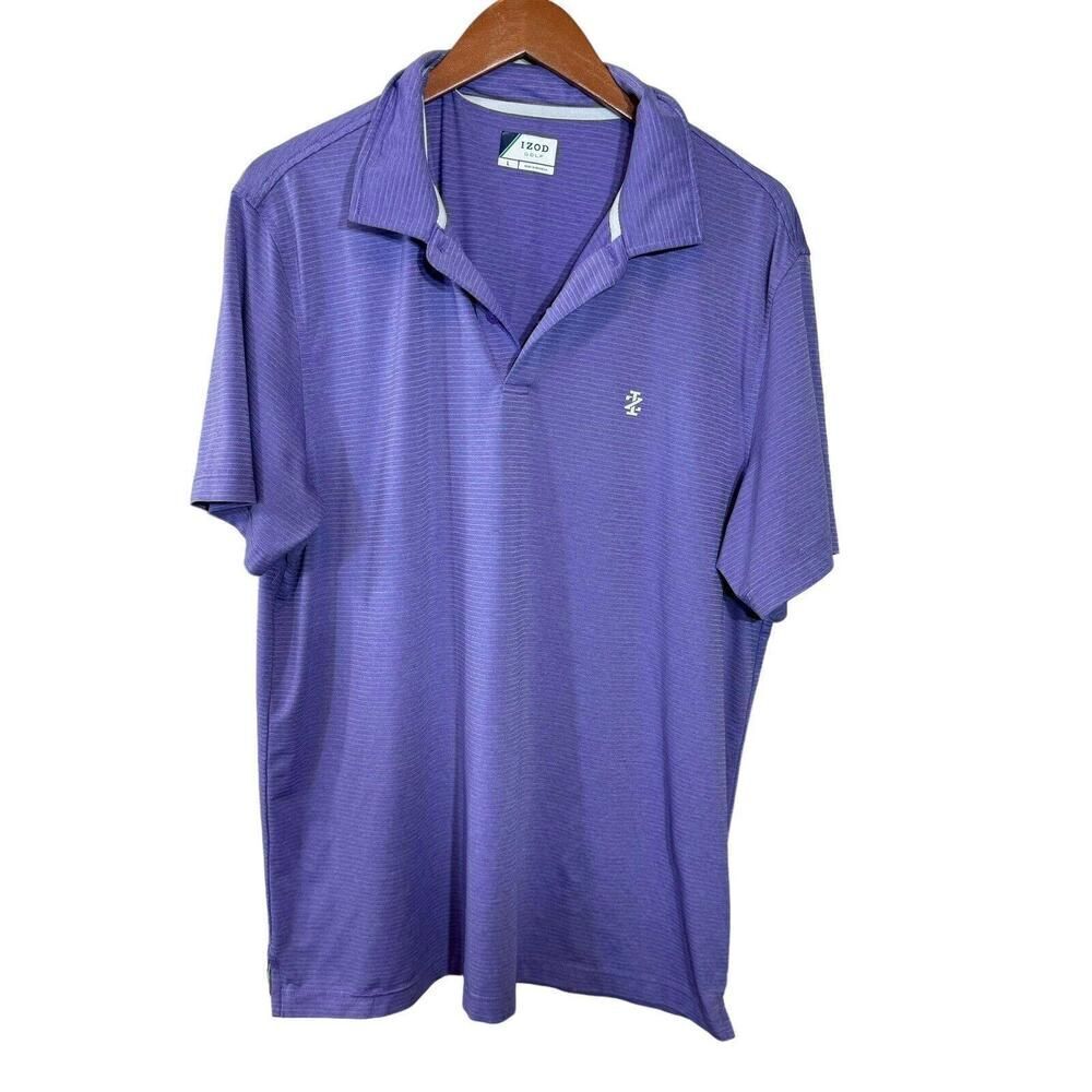 Izod Purple Golf Shirt Size L, SKU: 189-3013